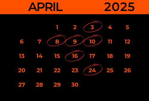 Find Us In April 2025