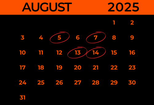 Find Us In August 2025