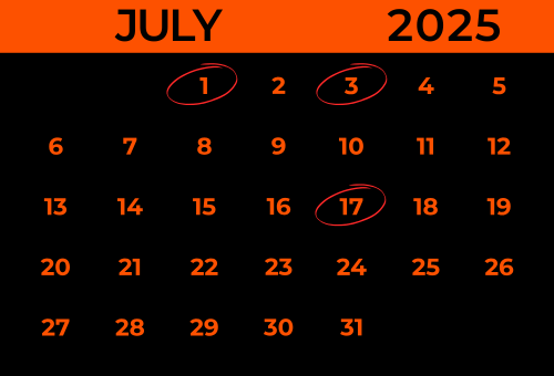 Find Us In July 2025