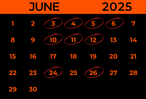 Find Us In June 2025