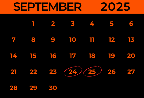 Find us in September