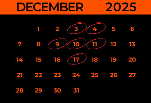 Find Us In December 2025